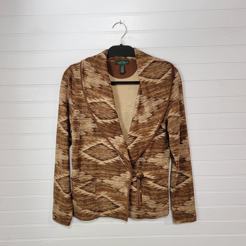 Lauren Ralph Lauren Brown Patterned Jacket